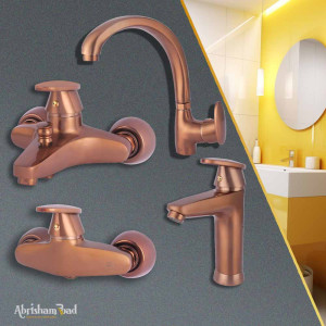Aryana Faucets Set Mechanical Pardis Copper Color in Best Price