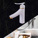 Aryana Faucets Set Mechanical Karoon White & Gold Color in Wholesale