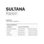 Premium Sultana Raisins Bulk Export – Soft, Seedless & Naturally Sweet