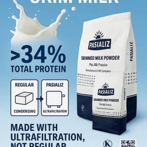 Pasializ 34% Protein Skimmed Milk Powder – Wholesale Dairy Export
