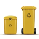 Plastic Garbage Waste Bin wheels Pedal 120 Liter In Wholesale At Cooperation Price