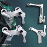 Aryana Faucets Set Mechanical Karen Model Chrome Color