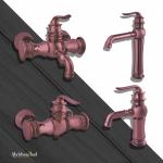 Aryana Faucets Set Mechanical Sezar Model Rose Gold