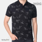 Men's Two-Button Printed T-Shirt, Stylishly High-Quality, Wholesale Bulk Order