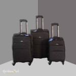 Wholesale Omasu Luggage 3Piece Set Softside with Spinner Wheels, Black