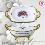 Bowl Oval Fantasy Separate Stand, Size, Large, Medium, Global King Wholesale Product Supplier