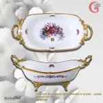 Bowl Oval Fantasy Separate Stand, Size, Large, Medium, Global King Wholesale Product Supplier