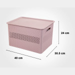 Knit LID Design Plastic Storage Box, wholesale Limon Manufacturer