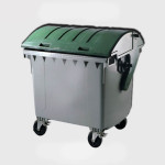 1100-liter garbage tank convex lid, wholesale Razak Plast Company Iran